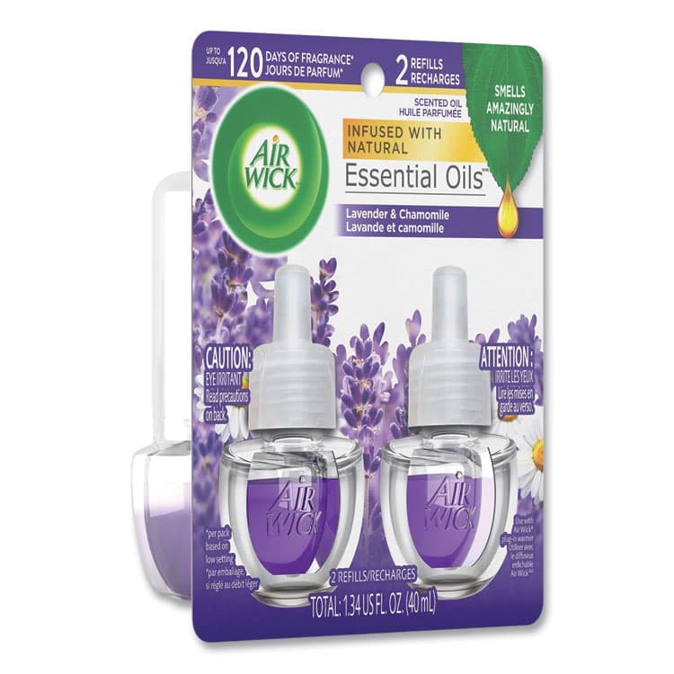 RECKITT BENCKISER Scented Oil Refill, Lavender and Chamomile, 0.67 oz, 2/Pack (RAC78473PK) thumbnail 3