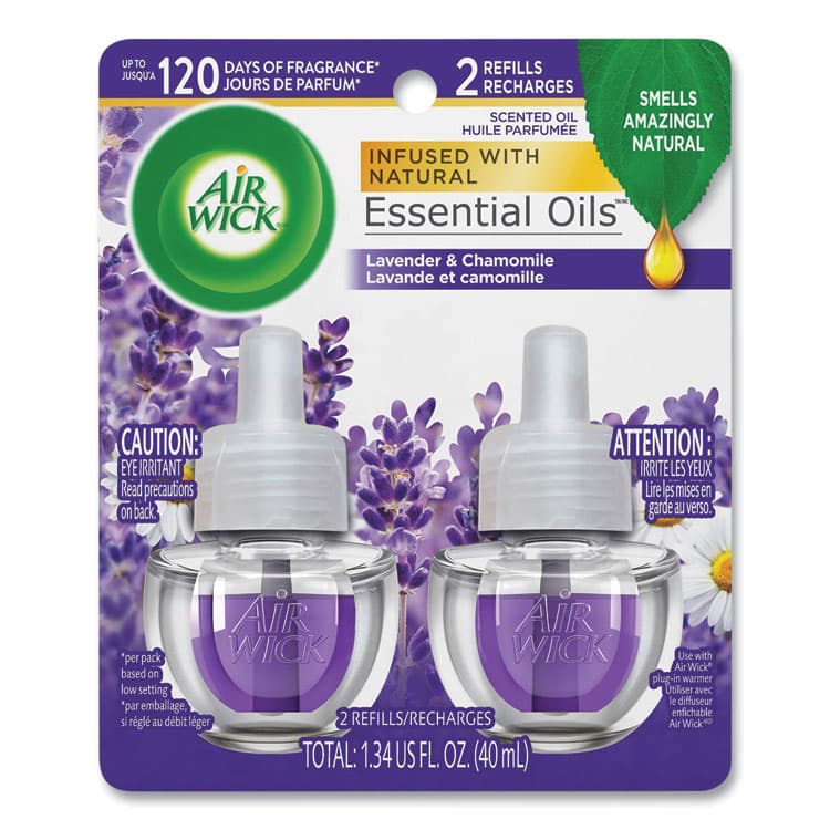 RECKITT BENCKISER Scented Oil Refill, Lavender and Chamomile, 0.67 oz, 2/Pack (RAC78473PK)