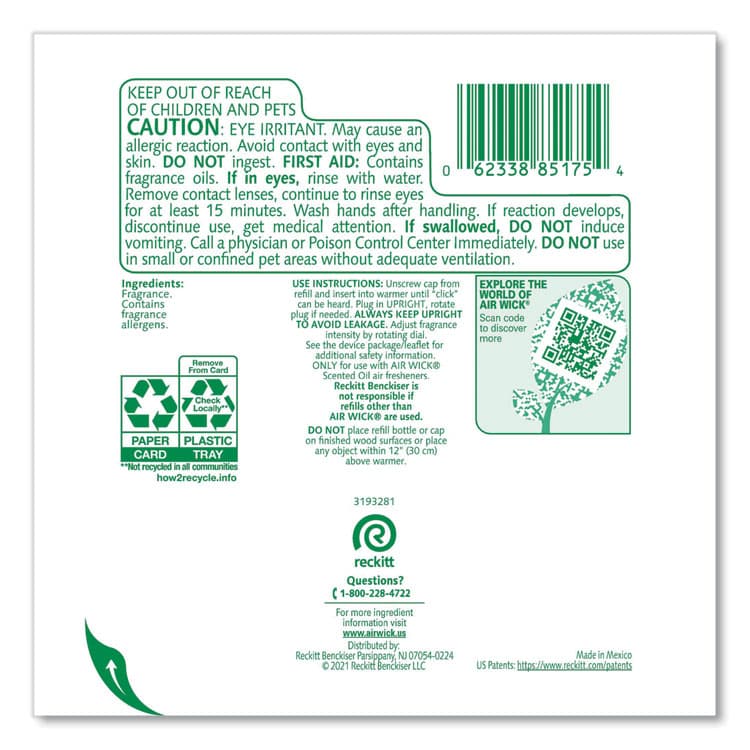 RECKITT BENCKISER Scented Oil Twin Refill, Hawai'i Exotic Papaya/Hibiscus Flower, 0.67 oz (RAC85175PK) thumbnail 4