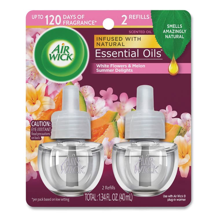 RECKITT BENCKISER Scented Oil Refills, Summer Delights, 0.67 oz, 2/Pack (RAC91112PK)