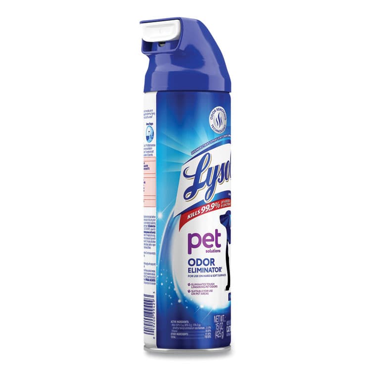 RECKITT BENCKISER Disinfectant Spray II Pet Odor Eliminator, Fresh, 15 oz Aerosol Spray, 12/Carton (RAC99804CT) thumbnail 3