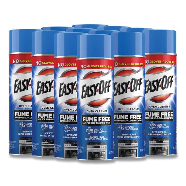 RECKITT BENCKISER Fume-Free Oven Cleaner, Lemon Scent 14.5 oz Aerosol Spray, 12/Carton (RAC87977CT)