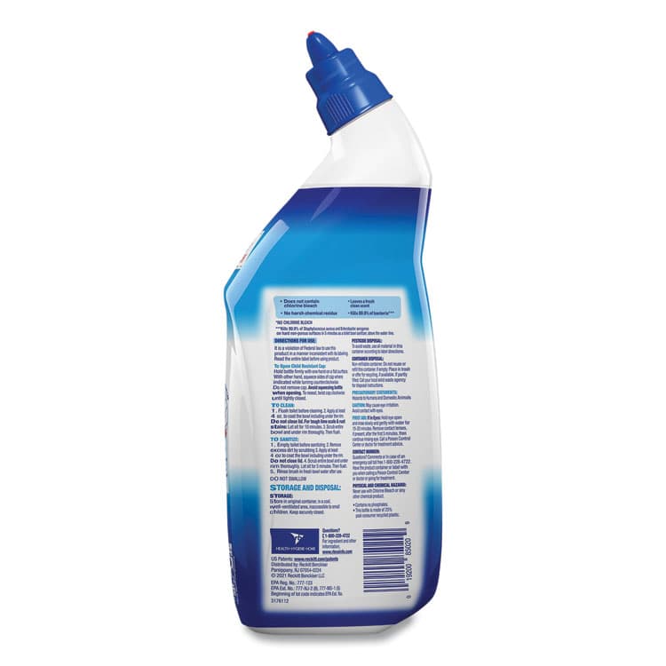 RECKITT BENCKISER Toilet Bowl Cleaner with Hydrogen Peroxide, Ocean Fresh Scent, 24 oz, 9/Carton (RAC98011) thumbnail 3