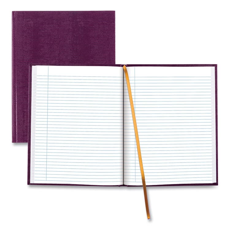 REDIFORM OFFICE PRODUCTS Executive Notebook with Ribbon Bookmark, 1-Subject, Medium/College Rule, Grape Cover, (75) 10.75 x 8.5 Sheets (REDA1095)