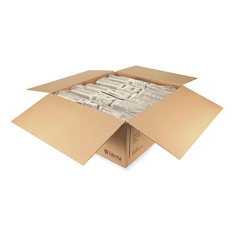 FABRI-KAL Greenware Cold Drink Lids, X-Slot, Fits 12 oz to 20 oz Cold Cup, Plastic, Clear, 1,000/Carton (FABLS636FX) thumbnail 2