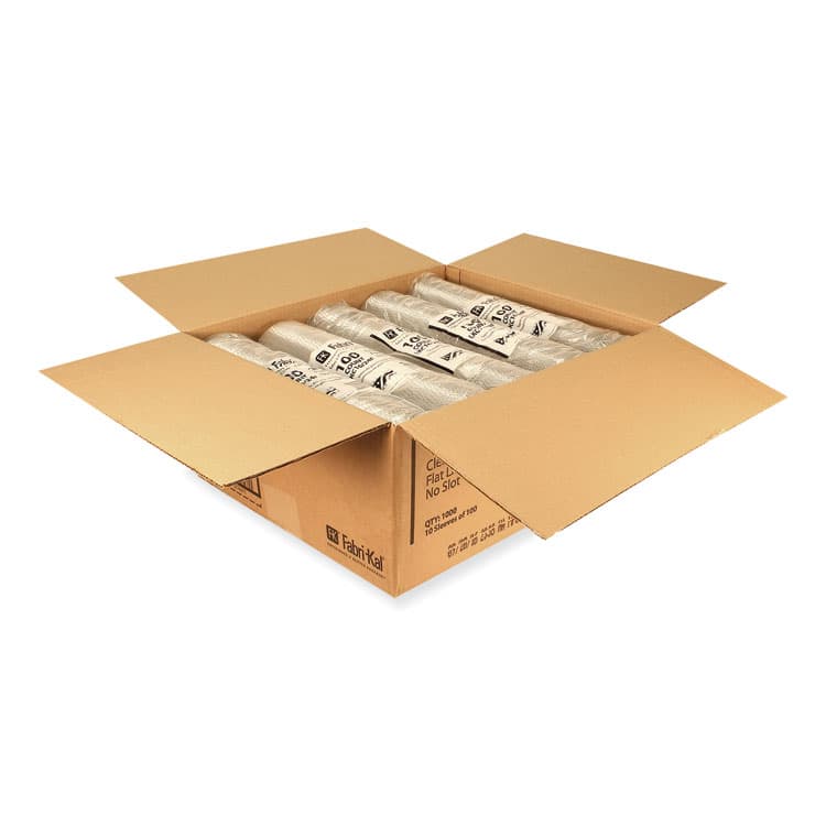 FABRI-KAL Greenware Cold Drink Lids, Fits 16 oz to 24 oz Cold Cups, Plastic, Clear, 1,000/Carton (FABLKC1624F) thumbnail 3