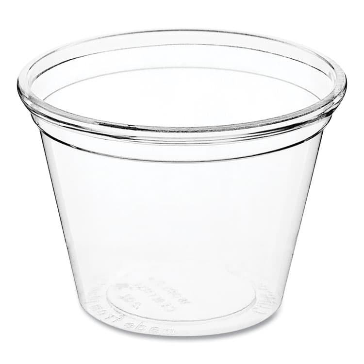 WORLD CENTRIC PLA Clear Cold Cups, 1oz, Plastic, Clear, 3,000/Carton (WORCPCS1S)