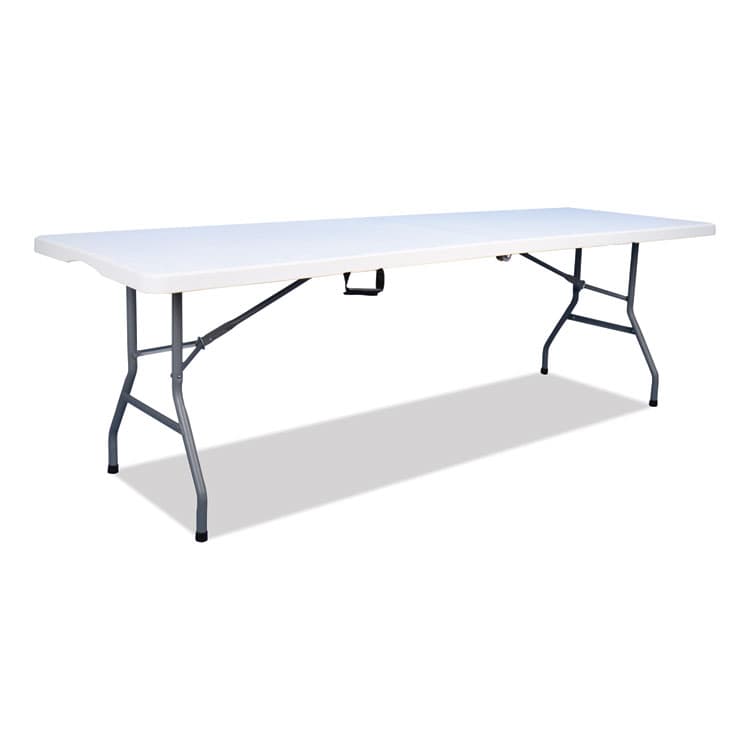 ICEBERG ENTERPRISES Bifold Resin Folding Table, Rectangular, 94.5" x 29.9" x 30", White Granite Top, Gray Base/Legs, 2/Pack (ICE61273) thumbnail 4