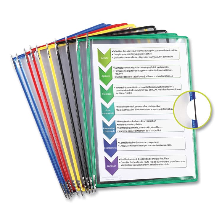 TARIFOLD, . Wall Unit Magnetic Starter Set, 10 Sections, 20-Sheet Capacity, Gray (TFIW291M) thumbnail 2