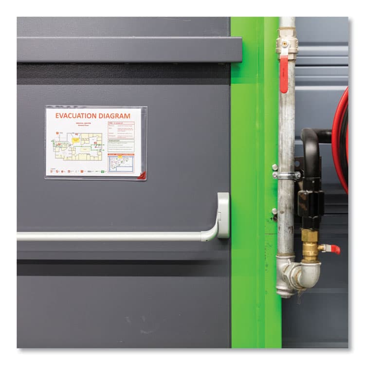 TARIFOLD, . Kang Magnetic Closure Repositionable Pocket, 14 x 11, Clear Frame, 5/Pack (TFIP194750) thumbnail 4