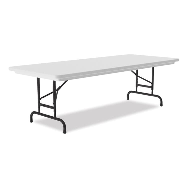 CORRELL, . Adjustable Folding Tables, Rectangular, 60" x 30" x 22" to 32", Gray Granite Top, Black Legs, 4/Pallet (CRLRA3060234P) thumbnail 4