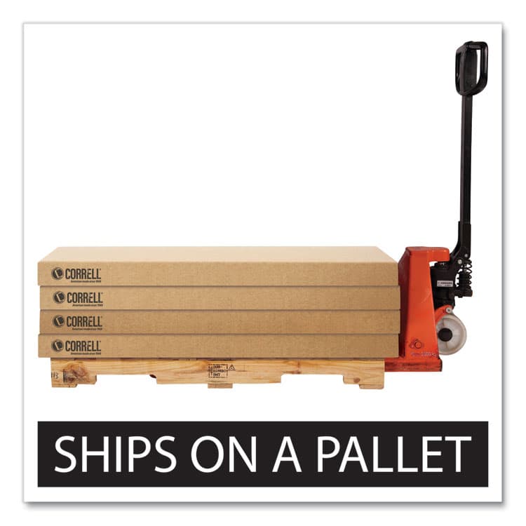 CORRELL, . Adjustable Folding Tables, Rectangular, 72" x 30" x 22" to 32", Green Top, Black Base, 4/Pallet (CRLRA3072294P) thumbnail 4