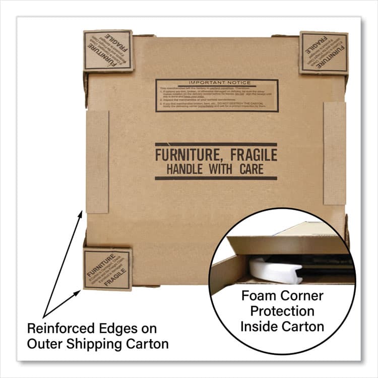 CORRELL, . Adjustable Activity Tables, Square, 48" x 48" x 19" to 29", Gray Top, Black Legs, 4/Pallet (CRL4848TF1595K4) thumbnail 2