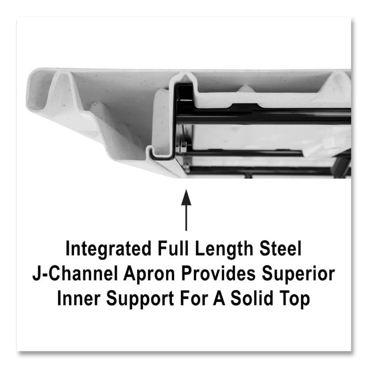 CORRELL, . Adjustable Folding Table, Rectangular, 48" x 24" x 22" to 32", Yellow Top, Black Legs, 4/Pallet (CRLRA2448284P) thumbnail 2