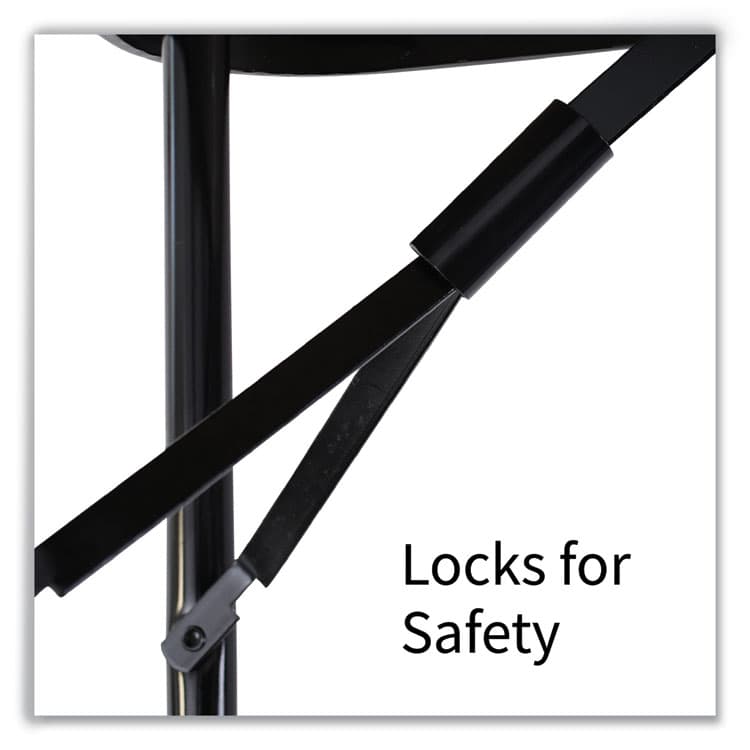 CORRELL, . Adjustable Folding Tables, Rectangular, 72" x 30" x 22" to 32", Yellow Top, Black Legs, 4/Pallet (CRLRA3072284P) thumbnail 4