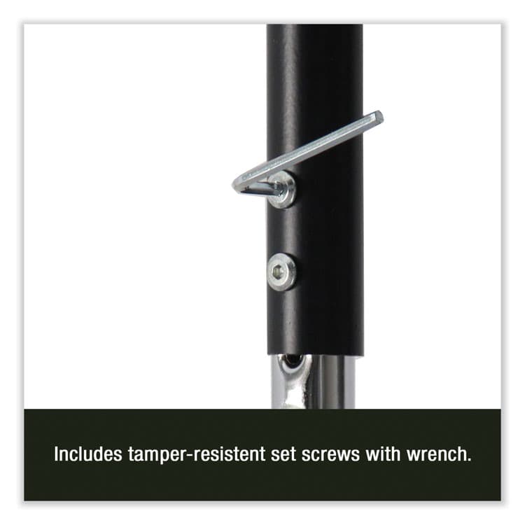 CORRELL, . Markerboard Activity Table, Kidney Shape, 72" x 48" x 19" to 29", White Top, Black Legs, 4/Pallet (CRL4872DE80954P) thumbnail 2