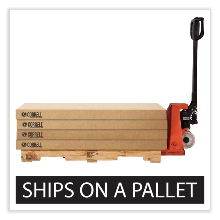 CORRELL, . Adjustable Activity Tables, Square, 48" x 48" x 19" to 29", Medium Oak Top, Silver Legs, 4/Pallet (CRL4848TF06954P) thumbnail 4