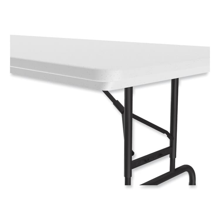 CORRELL, . Adjustable Folding Tables, Rectangular, 96" x 30" x 22" to 32", Gray Granite Top, Black Legs, 4/Pallet (CRLRA3096234P) thumbnail 4