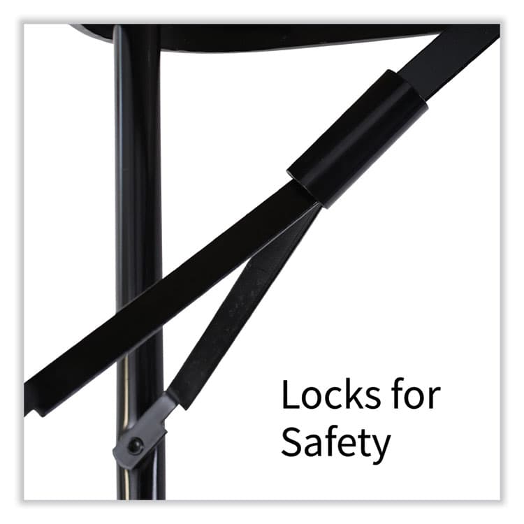 CORRELL, . Adjustable Folding Table, Rectangular, 48" x 24" x 22" to 32", Gray Granite Top, Black Legs, 4/Pallet (CRLRA2448234P) thumbnail 4