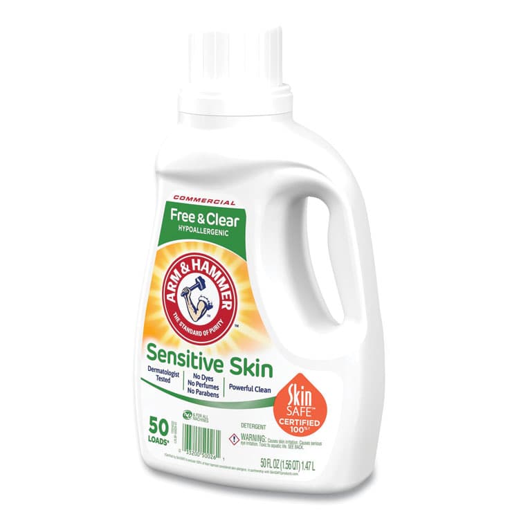 CHURCH & DWIGHT CO., HE Compatible Liquid Detergent, Unscented, 50 Loads, 50 oz Bottle, 8/Carton (CDC3320050026) thumbnail 4