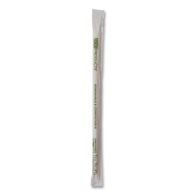 ECO-PRODUCTS,INC. Renewable and Compostable PHA Straws, 7.75", Natural White, 2,000/Carton (ECOEPSTPHA775) thumbnail 2