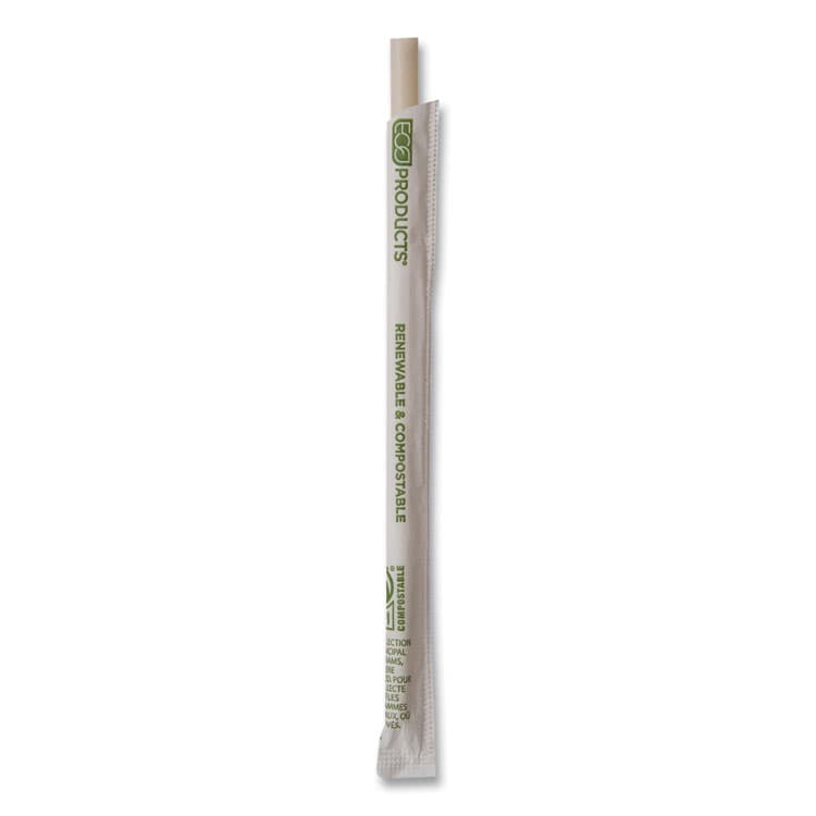 ECO-PRODUCTS,INC. Renewable and Compostable PHA Straws, 7.75", Natural White, 2,000/Carton (ECOEPSTPHA775) thumbnail 4