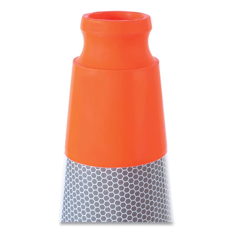 TATCO Traffic Cone, 11.5 x 11.5 x 28, Orange/Silver/Black (TCO35500) thumbnail 4