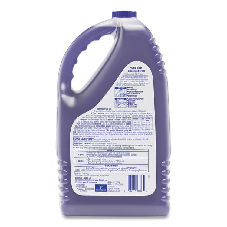 RECKITT BENCKISER Clean and Fresh Multi-Surface Disinfectant Cleaner, Lavender and Orchid Essence, 144 oz Bottle (RAC88786EA) thumbnail 2