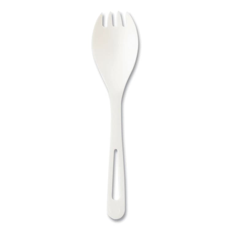 WORLD CENTRIC TPLA Bulk Cutlery, Spork, Plastic, Light Beige, 1,000/Carton (WORRKPSB)