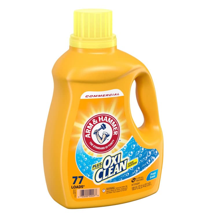 CHURCH & DWIGHT CO., OxiClean Concentrated Liquid Laundry Detergent, Fresh, 100.5 oz Bottle, 4/Carton (CDC3320050027) thumbnail 4