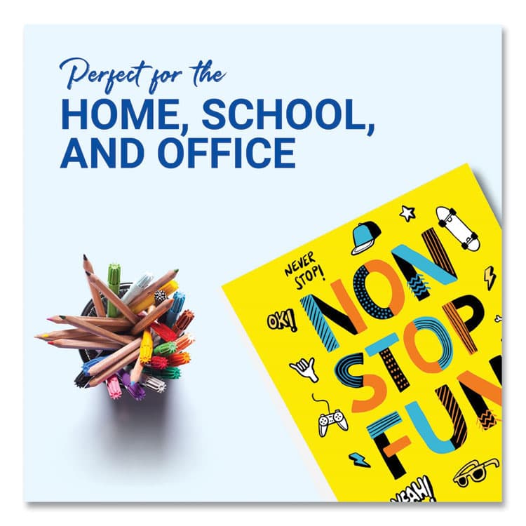 GEOGRAPHICS Premium Coated Poster Board, 11" x 14", Assorted Neon Colors, 5/Pack (GEO23500S) thumbnail 4