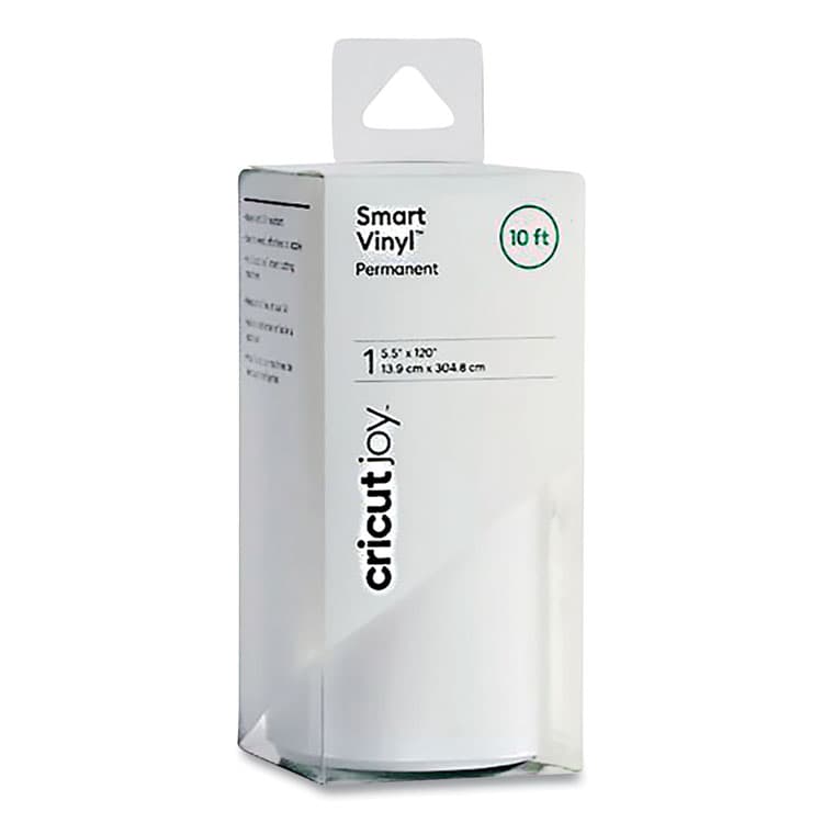 PROVO CRAFT & NOVELTY, . Joy Permanent Smart Vinyl for Assorted Surfaces, 5.5 x 120, White (CCU2007353)