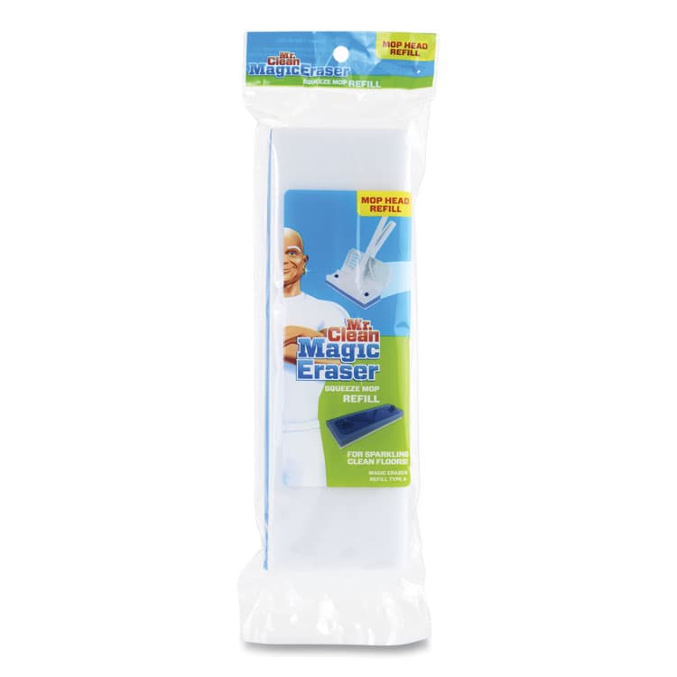 PROCTER & GAMBLE Magic Eraser Squeeze Mop Refill, Foam, 9.9 x 3.4 x 1.6, White/Blue (PGC446615)
