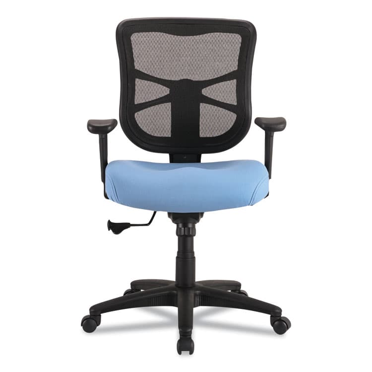 ALERA Alera Elusion Series Mesh Mid-Back Swivel/Tilt Chair, Supports Up to 275 lb, 17.9" to 21.8" Seat Height, Light Blue Seat (ALEEL42BME70B) thumbnail 3