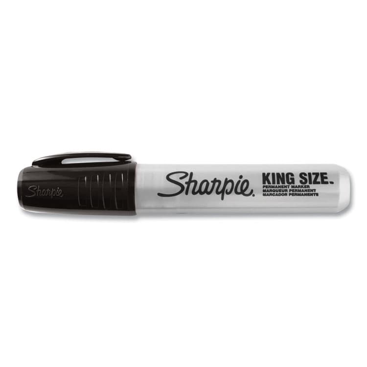 SANFORD King Size Permanent Marker, Broad Chisel Tip, Black, Dozen (SAN15001A) thumbnail 2
