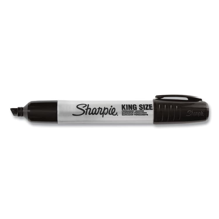 SANFORD King Size Permanent Marker, Broad Chisel Tip, Black, Dozen (SAN15001A) thumbnail 3