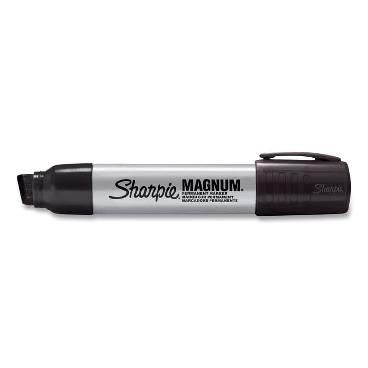 SANFORD Magnum Permanent Marker, Broad Chisel Tip, Black (SAN44001A) thumbnail 2