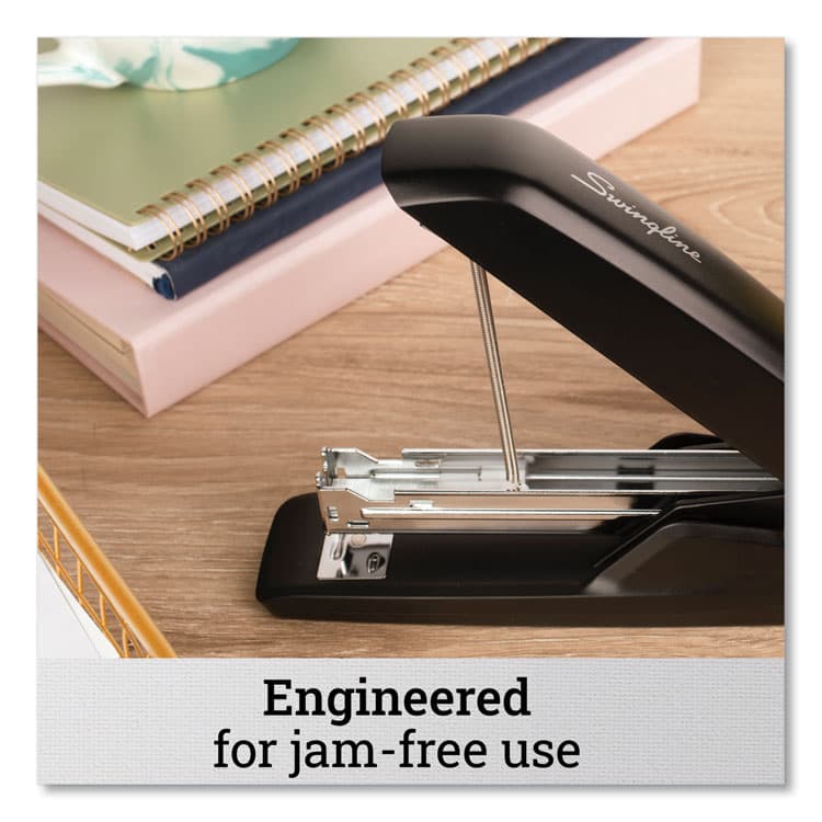 ACCO BRANDS, . Standard Eco Full Strip Desk Stapler, 15-Sheet Capacity, Black (SWI54501) thumbnail 4