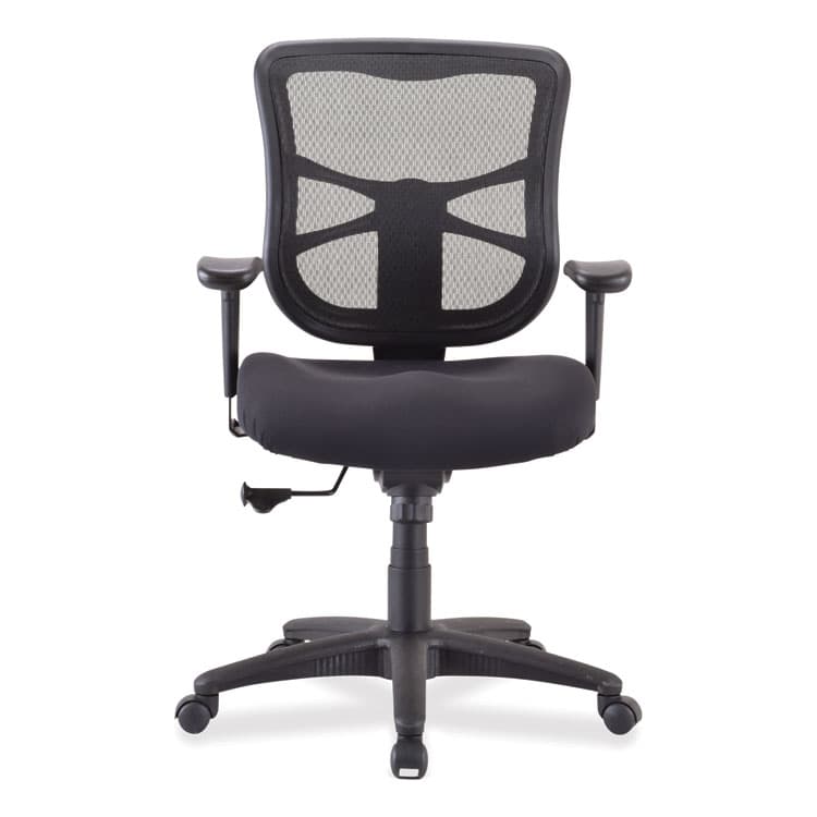 ALERA Alera Elusion Series Mesh Mid-Back Swivel/Tilt Chair, Supports Up to 275 lb, 17.9" to 21.8" Seat Height, Black (ALEEL42BME10B) thumbnail 3