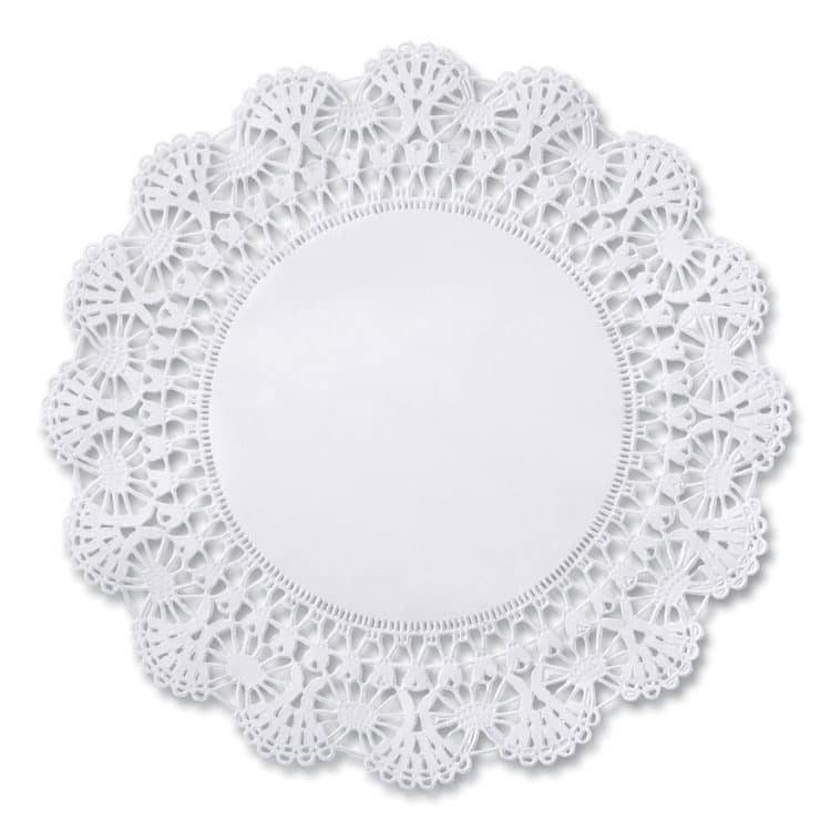HOFFMASTER Cambridge Lace Doilies, Round, 6", White, 1,000/Carton (HFM500235)