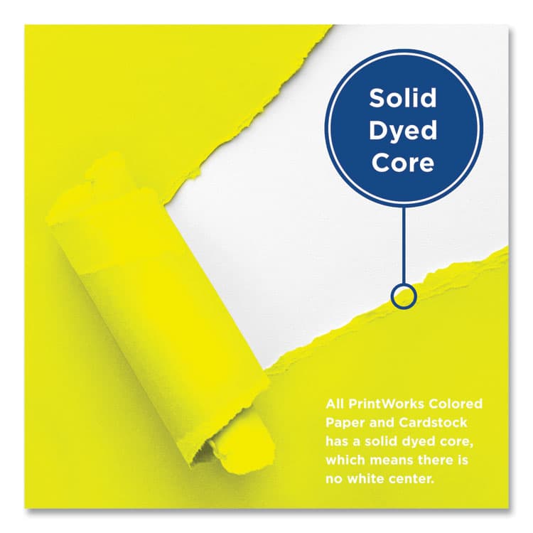 PARIS CORPORATION Color Paper, 24 lb Text Weight, 8.5 x 11, Lemon Yellow, 500/Ream (PRB00101) thumbnail 4