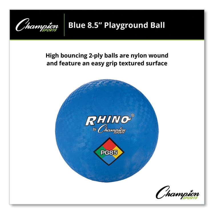 CHAMPION SPORT Playground Ball, 8.5" Diameter, Blue (CSIPG85BL) thumbnail 3