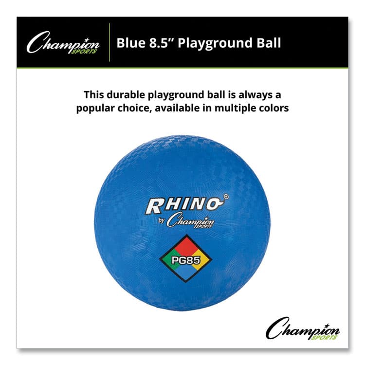 CHAMPION SPORT Playground Ball, 8.5" Diameter, Blue (CSIPG85BL) thumbnail 4