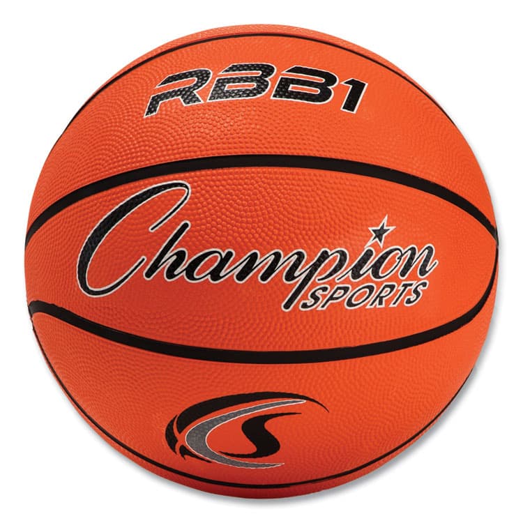 CHAMPION SPORT Rubber Sports Ball, Basketball, No. 7 Size, Orange (CSIRBB1)