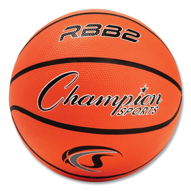 CHAMPION SPORT Rubber Sports Ball, Basketball, No. 5 Size, Junior Size, Orange (CSIRBB2)