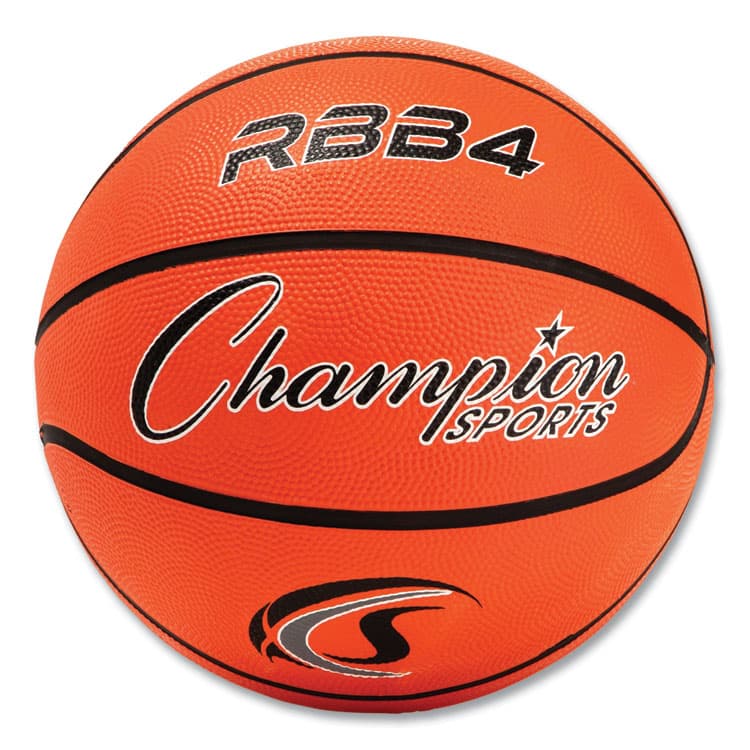 CHAMPION SPORT Rubber Sports Ball, Basketball, No. 6 Size, Orange (CSIRBB4)