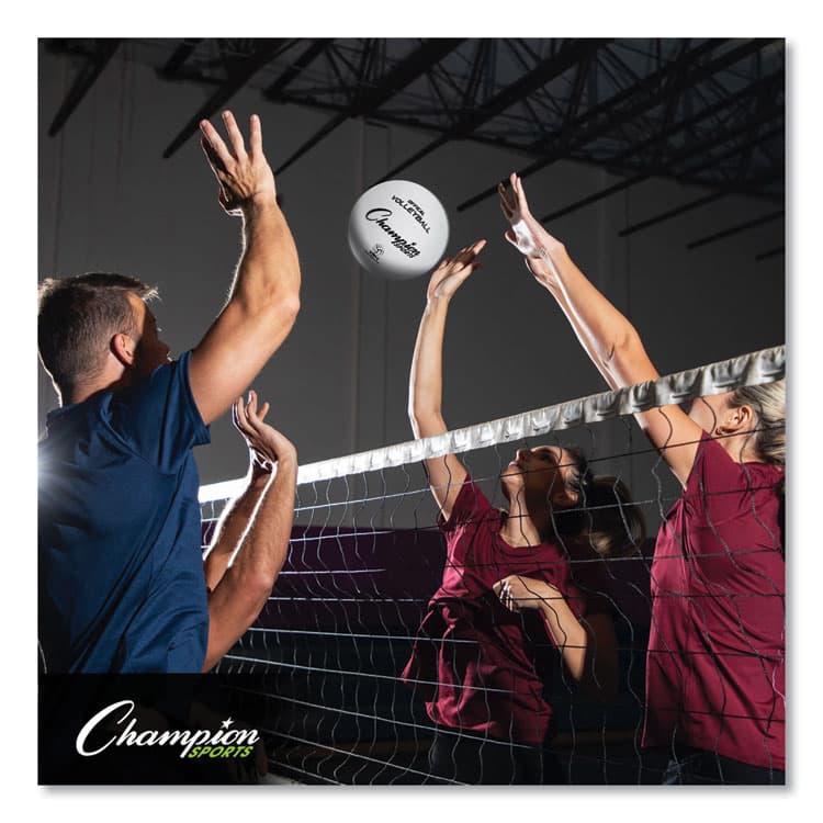 CHAMPION SPORT Rubber Volleyball, Official Size, White (CSIVR4) thumbnail 4