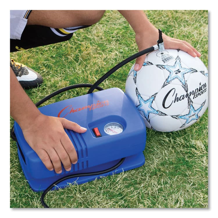 CHAMPION SPORT Electric Inflating Pump with Gauge, Hose and Needle, 0.25 hp Compressor, 50 psi, 8 ft Cord (CSIEP1500) thumbnail 4