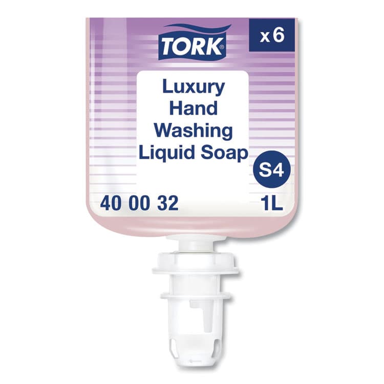 ESSITY Luxury Liquid Soap Refill, Soft Rose Scent, 1 L, 6/Carton (TRK400032)
