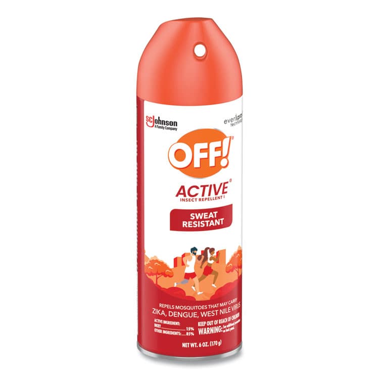 SC JOHNSON ACTIVE Insect Repellent, 6 oz Aerosol Spray, 12/Carton (SJN334678) thumbnail 3